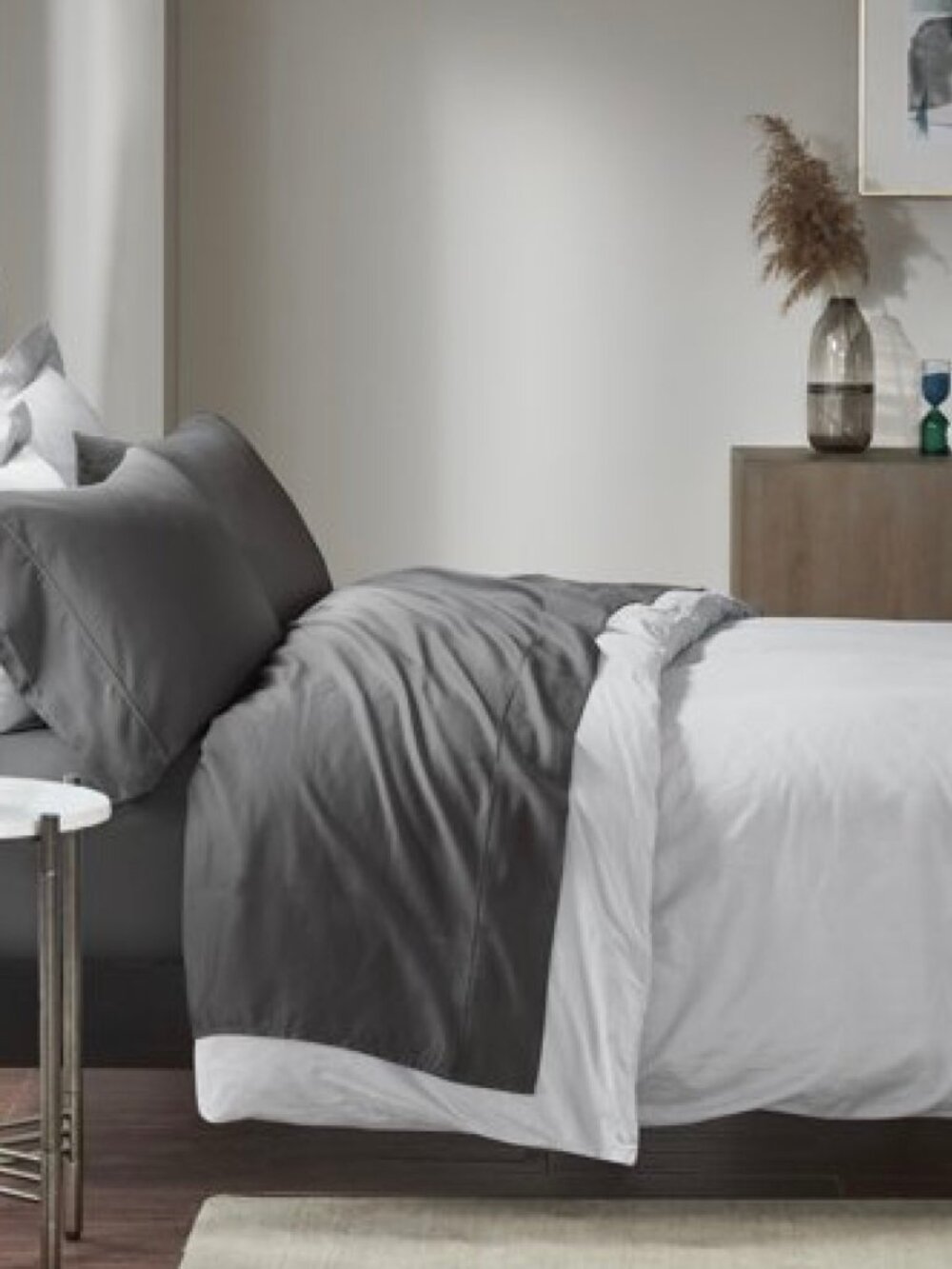 Madison Park 1500 Thread Count Cotton Blend Sateen Weave Sheet Set and Pillowcas